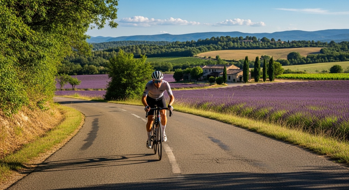 À vélo en Provence près du Verdon